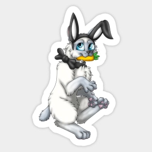 Bobtail BunnyCat: Blue Point (Black) Sticker